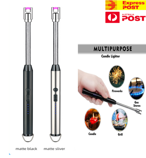 Electric Arc Lighter with Safety Lock & LED Battery Display