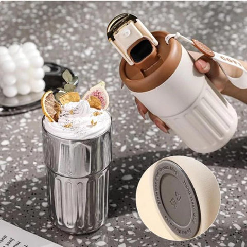 Coffee Thermos With Temperature Display | Coffee Mug Smart