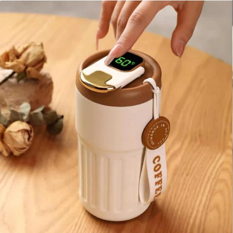 Coffee Thermos With Temperature Display | Coffee Mug Smart
