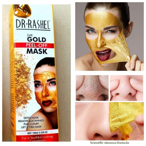 Dr Rashel Original Gold Peel Off Facial Mask – Glow Like Pure Gold – Deep Cleansing & Radiant Glow – 100 Ml