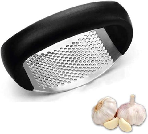 Garlic Press Rocker – Stainless Steel Garlic Press, Easy To Use And Store Garlic Mincer