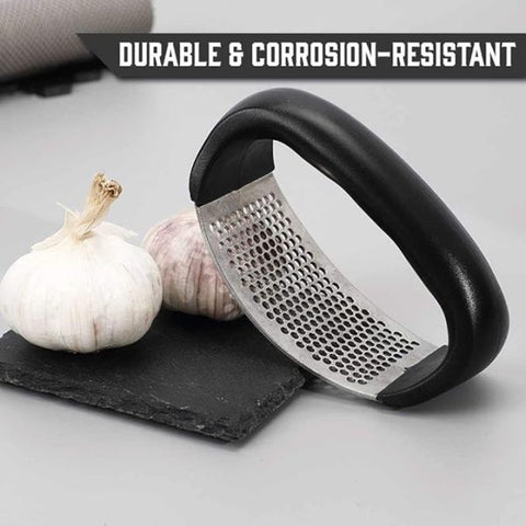 Garlic Press Rocker – Stainless Steel Garlic Press, Easy To Use And Store Garlic Mincer