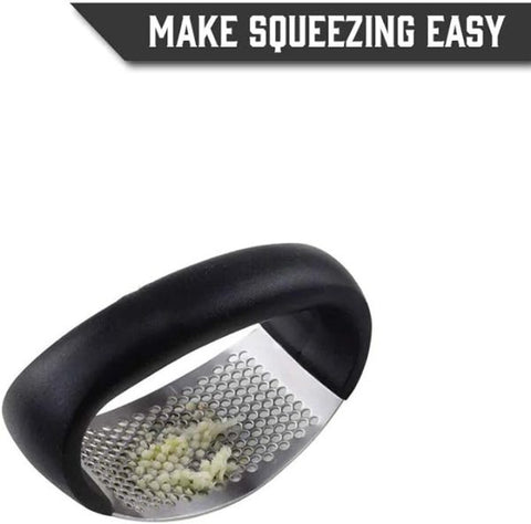 Garlic Press Rocker – Stainless Steel Garlic Press, Easy To Use And Store Garlic Mincer