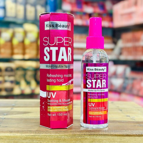 Kiss Beauty Super Star Makeup Fix Spray – Soothing & Moisturizing Mist 150 Ml