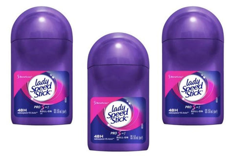 Pack Of 01 – Purple 5 In 1 Pro Lady Speed Stick Invisible Dry Power Antiperspirant Deodorant Roll-on, Fresh Fusion – 50ml