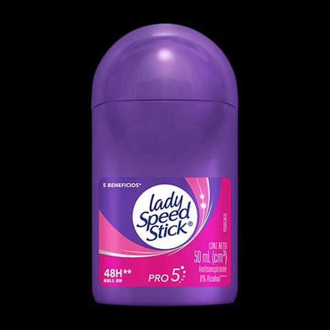 Pack Of 01 – Purple 5 In 1 Pro Lady Speed Stick Invisible Dry Power Antiperspirant Deodorant Roll-on, Fresh Fusion – 50ml