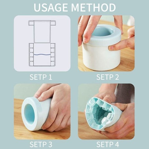Multi-Use Silicone Ice Maker – Cube Mold & Freezer Cup Combo